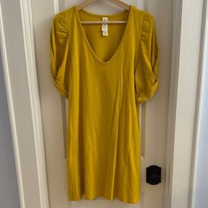 Anthropologie “Amadi” Brand Puff Sleeve Elevated T-Shirt Mini Dress